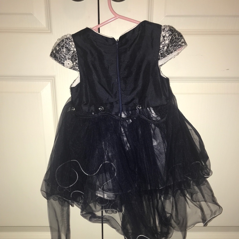 Baby Fancy Formal Style Dress (Navy)